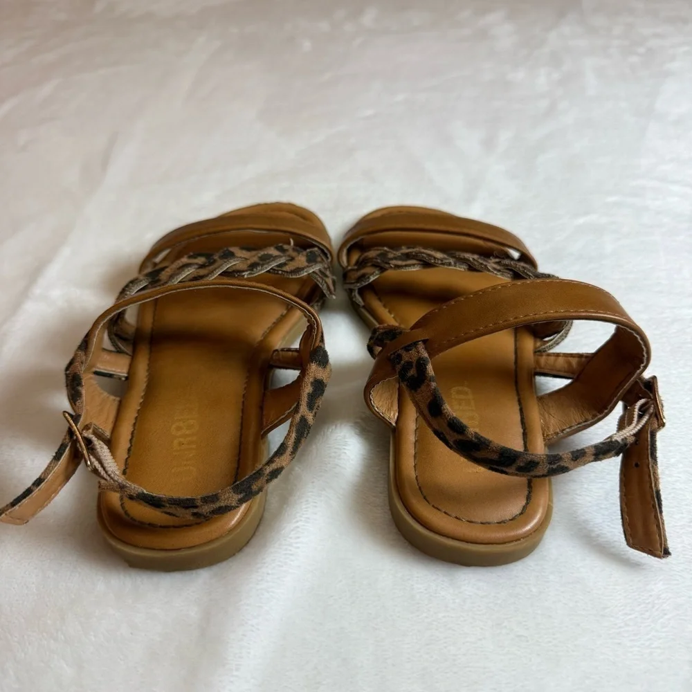 Unr8ed Leopard Print Strap Sandals